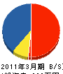 丸輝開発 貸借対照表 2011年3月期