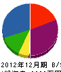 柳栄工業 貸借対照表 2012年12月期