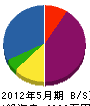 篠崎塗装工業 貸借対照表 2012年5月期