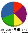 朝日電業 貸借対照表 2012年7月期