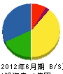 永崎建設 貸借対照表 2012年6月期