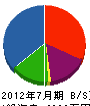 渡辺住建 貸借対照表 2012年7月期