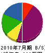 一乃矢商事 貸借対照表 2010年7月期