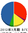 八洲電機 貸借対照表 2012年3月期