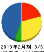 システムサポート静岡 貸借対照表 2013年2月期