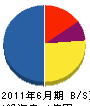 丸喜産業 貸借対照表 2011年6月期