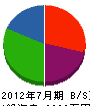 大島設備 貸借対照表 2012年7月期