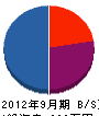 泉榮 貸借対照表 2012年9月期