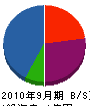 新日本電工 貸借対照表 2010年9月期