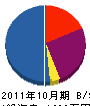 渡辺電気商会 貸借対照表 2011年10月期