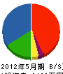 本沢住設 貸借対照表 2012年5月期