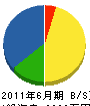 島田建設工業 貸借対照表 2011年6月期