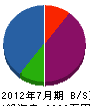 今井塗装店 貸借対照表 2012年7月期