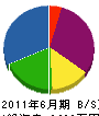 新川電気 貸借対照表 2011年6月期