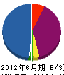 長谷建設 貸借対照表 2012年6月期