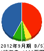 小坂塗装 貸借対照表 2012年9月期