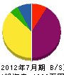 川崎電機店 貸借対照表 2012年7月期