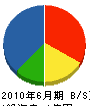 篠田設備 貸借対照表 2010年6月期