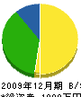 直井工務店 貸借対照表 2009年12月期