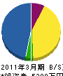 松信建設 貸借対照表 2011年3月期