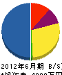 浅井組 貸借対照表 2012年6月期