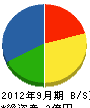 東京解体工事工業所 貸借対照表 2012年9月期