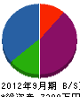 阪口設備工業 貸借対照表 2012年9月期