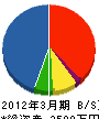 川上 貸借対照表 2012年3月期