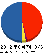 東亜塗料 貸借対照表 2012年6月期