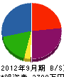 渡辺建材土木 貸借対照表 2012年9月期