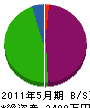 渡辺石材 貸借対照表 2011年5月期