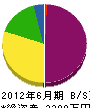 前田塗装 貸借対照表 2012年6月期