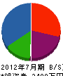 飯塚造園 貸借対照表 2012年7月期