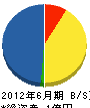 石山電気 貸借対照表 2012年6月期