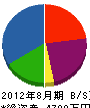 シスコンジャパン 貸借対照表 2012年8月期