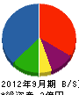 安田電機 貸借対照表 2012年9月期