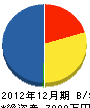 中島土木 貸借対照表 2012年12月期