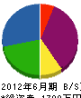 上島設備 貸借対照表 2012年6月期