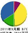 広瀬電気商会 貸借対照表 2011年9月期
