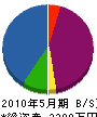 小沢設備 貸借対照表 2010年5月期