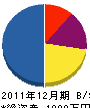 渡邊電機 貸借対照表 2011年12月期
