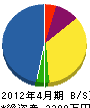 藤江建設 貸借対照表 2012年4月期