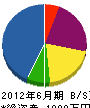 佐々木電機商会 貸借対照表 2012年6月期