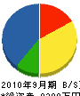 井元緑地建設 貸借対照表 2010年9月期