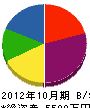 亀澤電気 貸借対照表 2012年10月期