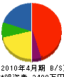 田辺電機店 貸借対照表 2010年4月期