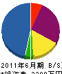坂本建設 貸借対照表 2011年6月期