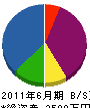 西田塗装 貸借対照表 2011年6月期
