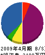 小澤建設 貸借対照表 2009年4月期