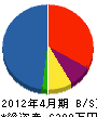 坂井建設 貸借対照表 2012年4月期